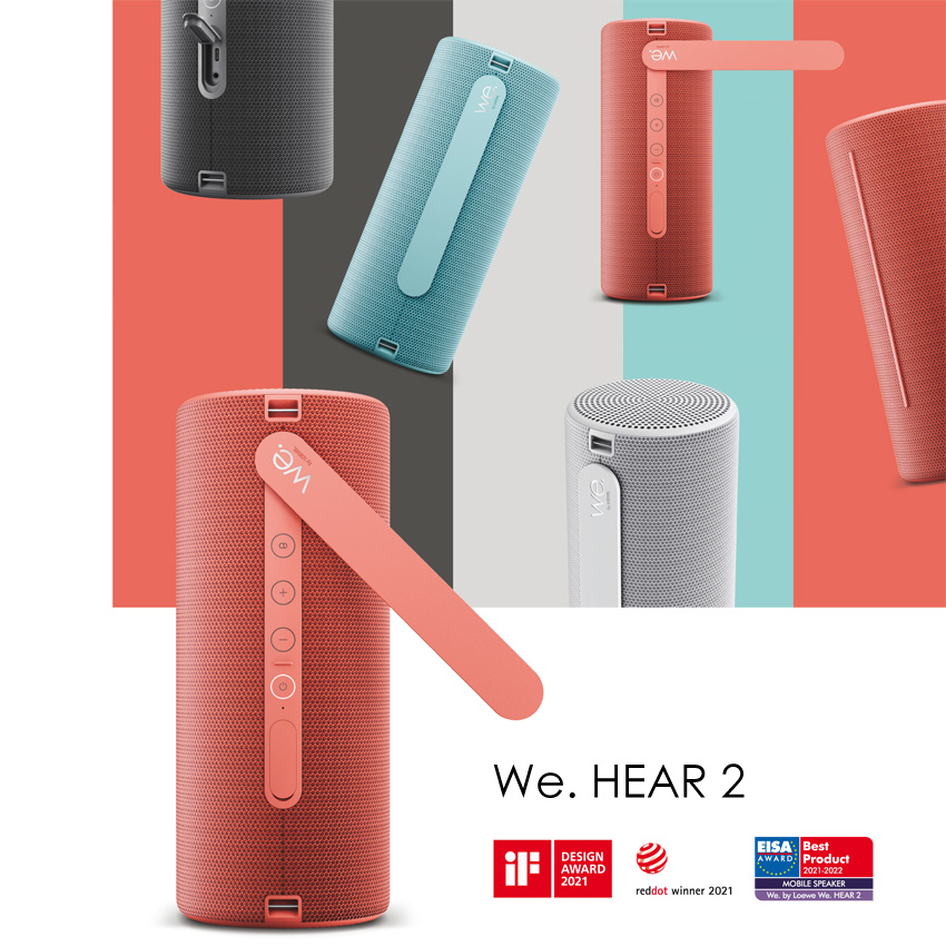 We. by Loewe. HEAR 1 Outdoor Bluetooth Lautsprecher We. by Loewe. HEAR 2 Portable Bluetooth Speaker