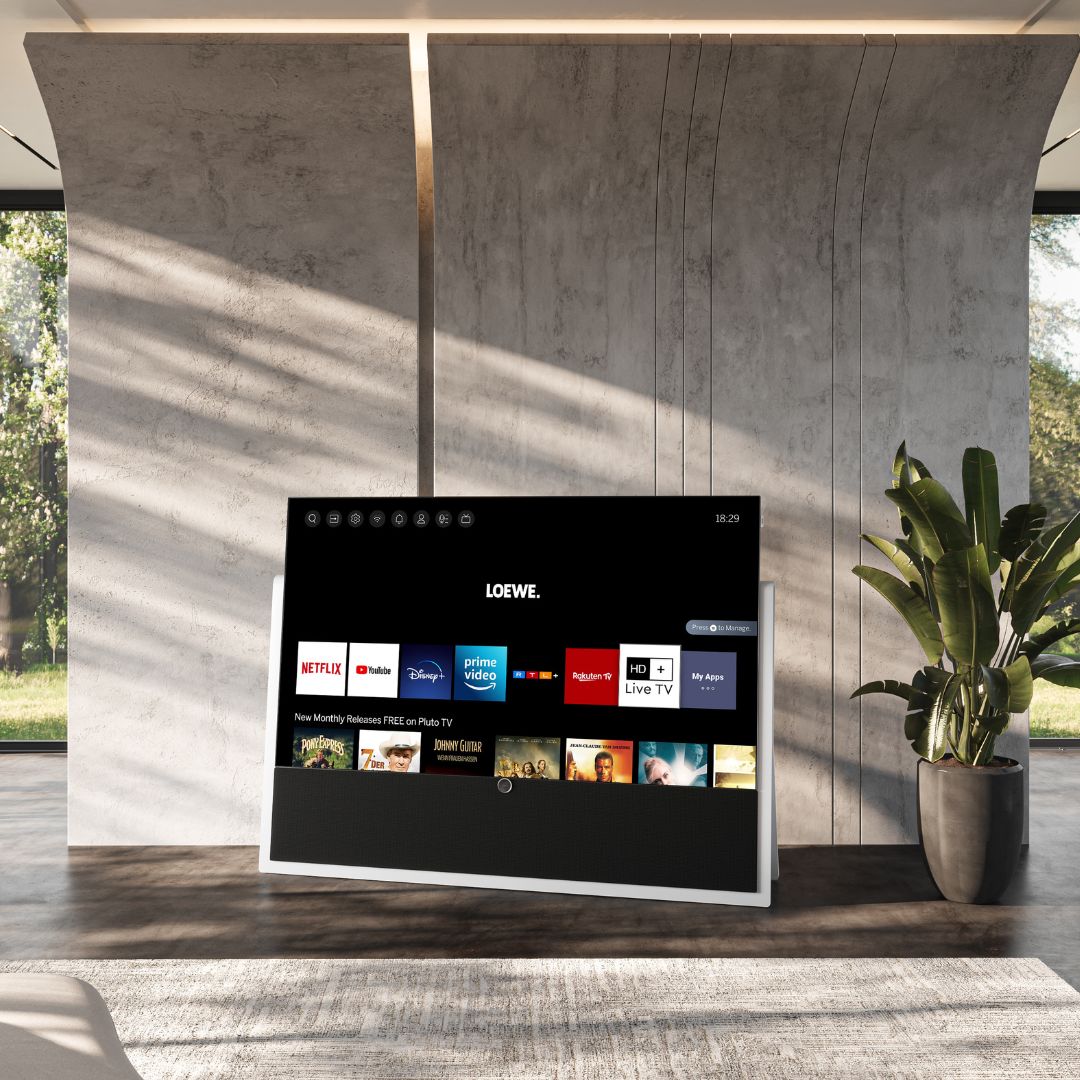 Der Loewe iconic bietet modernste TV-Technolgie. Dank ultra-hochauflösendem OLED, HLG, HDR10 und Dolby Vision genießen Sie mit den bereits ab Werk kalibrierten TV-Modellen Loewe iconic.65 und Loewe iconic.55 in den Varianten SL5 und SL7 perfektes Heimkino.