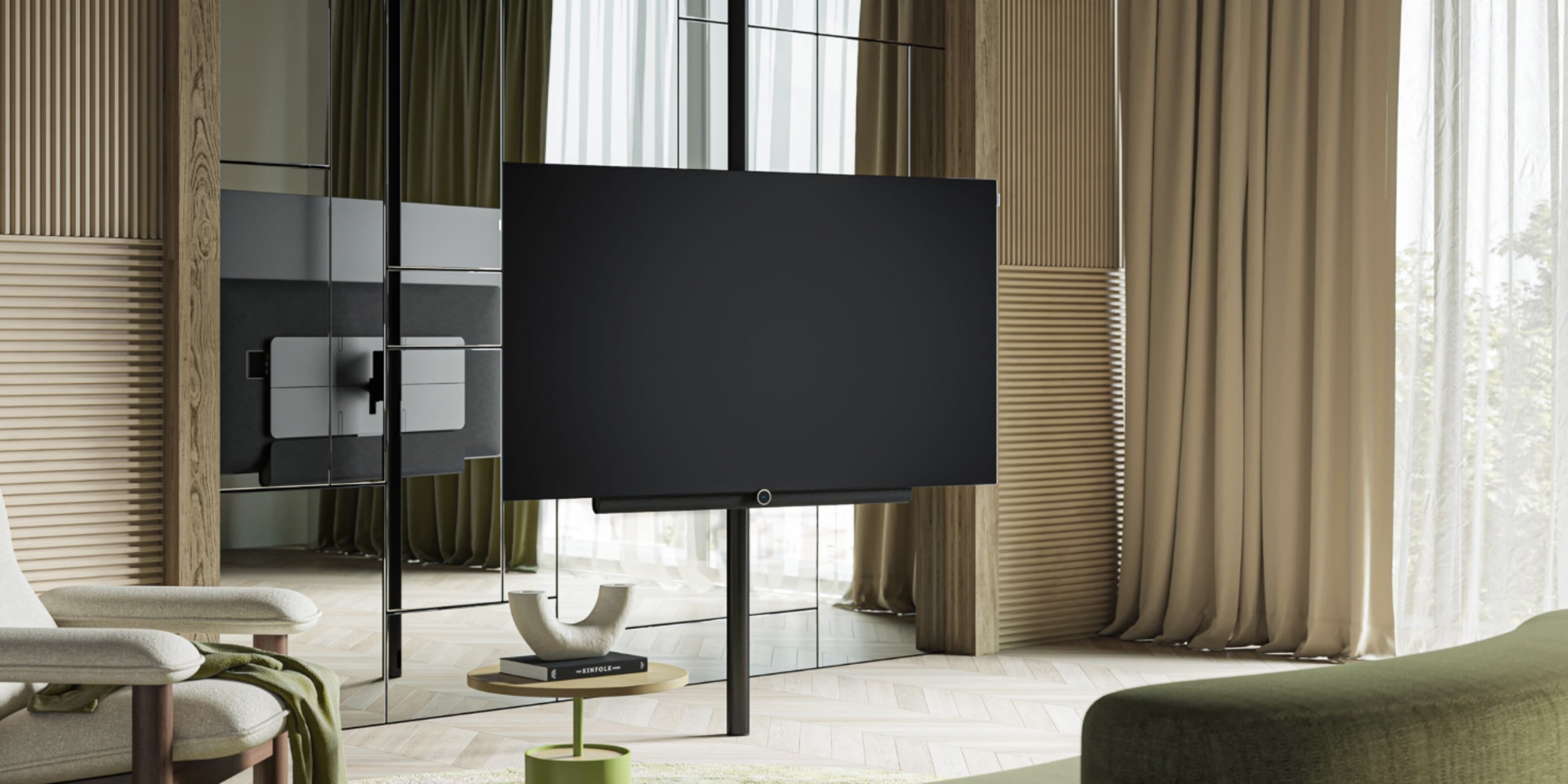 Der LOEWE Stellar 4k OLED Smart-TV. Anspruchsvolles 360° Design. Qualität Made in Germany. Der LOEWE Stellar 4k OLED Smart-TV. Anspruchsvolles 360° Design. Qualität Made in Germany.