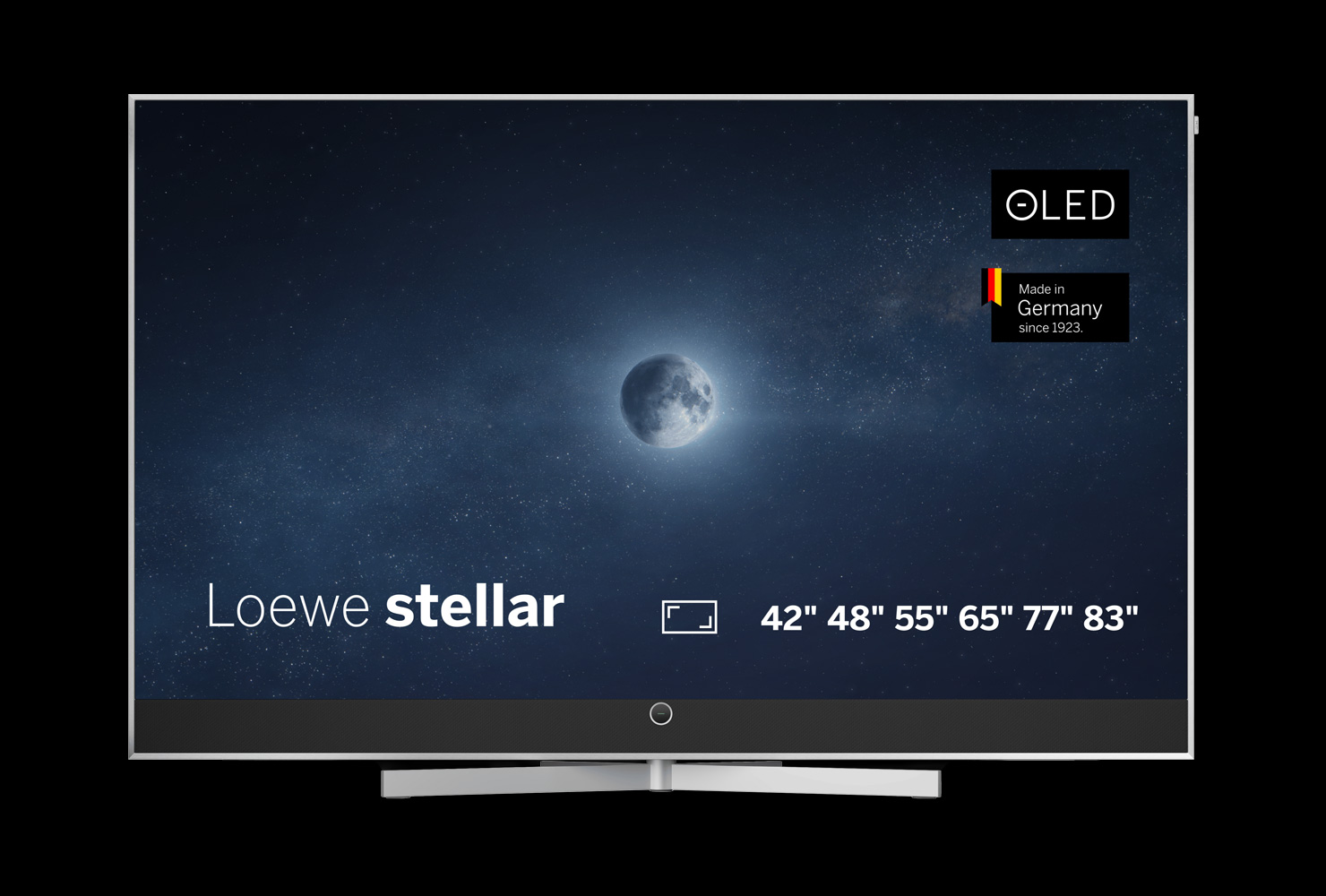 Ein atemberaubendes Design! Der LOEWE Stellar 4k OLED Smart-TV mit Echt-Beton Rückwand und gebürstetem Aluminium-Rahmen. 100% Made in Germany. Erleben Sie mit dem LOEWE Stellar ein innovatives Lichtkonzept, das magische Momente aus Licht und Bewegung schafft. Ein unvergleichlicher Fernsehgenuss. Ein atemberaubendes Design! Der LOEWE Stellar 4k OLED Smart-TV mit Echt-Beton Rückwand und gebürstetem Aluminium-Rahmen. 100% Made in Germany. Erleben Sie mit dem LOEWE Stellar ein innovatives Lichtkonzept, das magische Momente aus Licht und Bewegung schafft. Ein unvergleichlicher Fernsehgenuss.