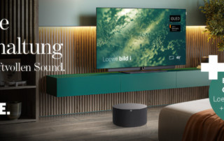 Jetzt 700€* Preisvorteil sichern! Holen Sie sich den LOEWE bild i.48 dr+ und erhalten Sie die leistungsstarke Soundbar klang bar i sowie den Premium-Subwoofer klang sub1 gratis dazu.*